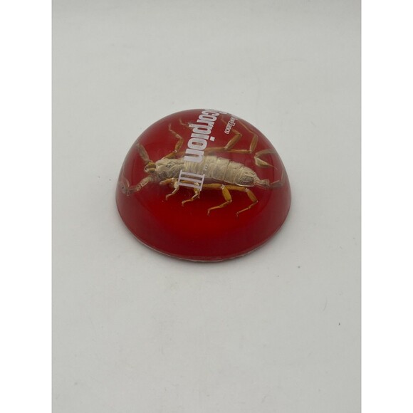 Vintage Real Scorpion Dow Elanco Scorpion III Herbicide Paperweight - Picture 3 of 5